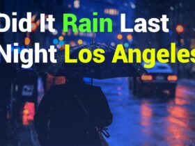 Did It Rain Last Night in Los Angeles