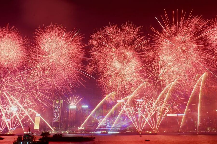 Hong Kong Rings in 2025 with Breathtaking Fireworks Display Over Victoria Harbour